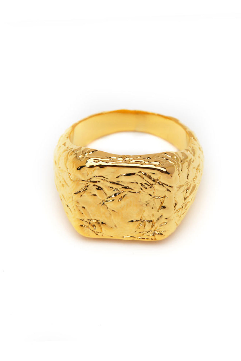 Textured Gold-Plated Ring Print on any thing USA/STOD clothes