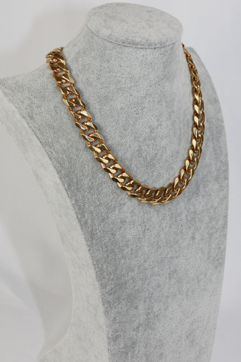 Thick Curb Chain Stainless Steel Necklace Print on any thing USA/STOD clothes