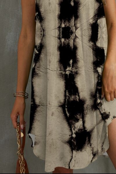 Tie-Dye Grecian Neck Dress Print on any thing USA/STOD clothes