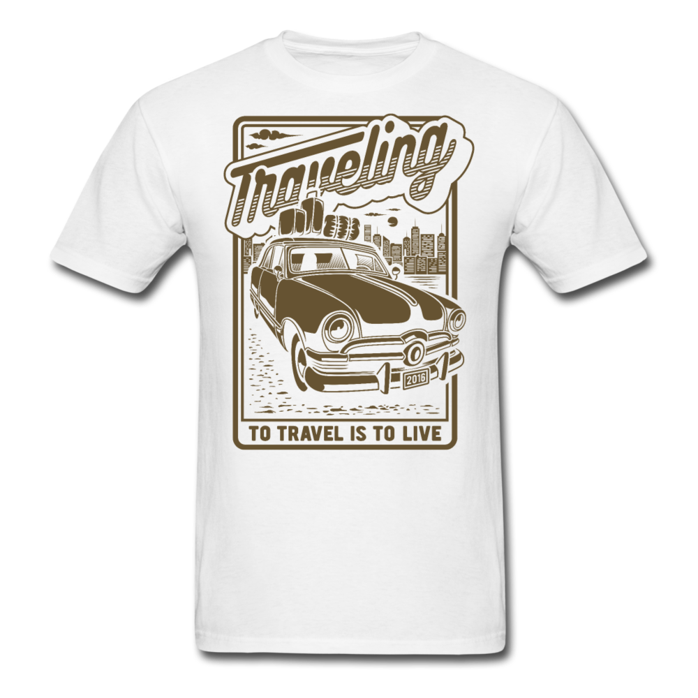 To travel is to live T-Shirt Print on any thing USA/STOD clothes