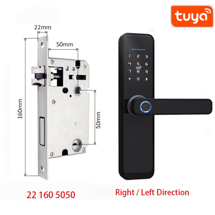 Tuya APP WiFi Smart Home Lock Print on any thing USA/STOD clothes