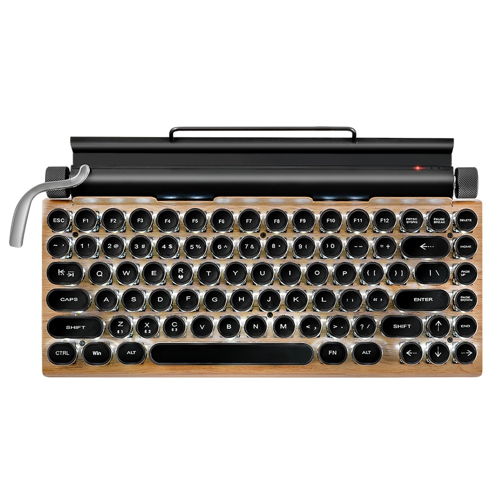 Typewriter Keyboard Wireless Bluetooth Mechanical Print on any thing USA/STOD clothes