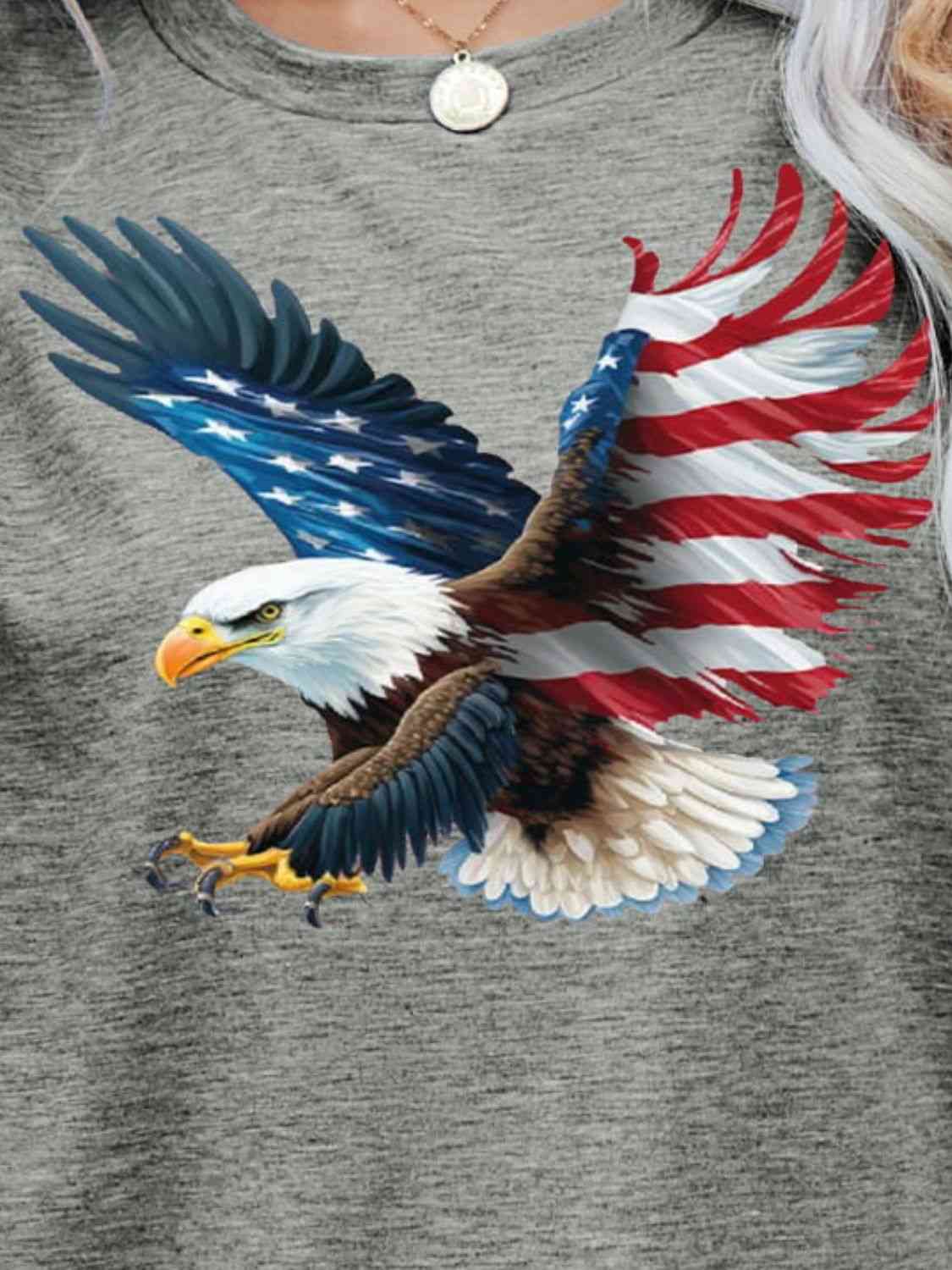 US Flag Eagle Graphic Tee Print on any thing USA/STOD clothes