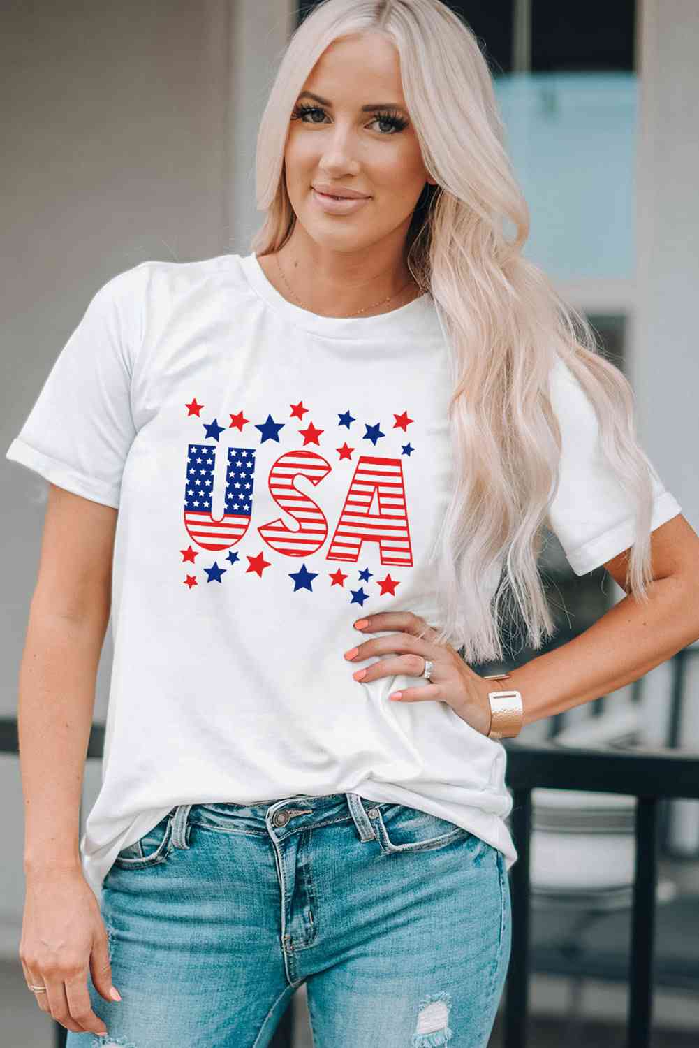 USA Star and Stripe Graphic Tee Print on any thing USA/STOD clothes