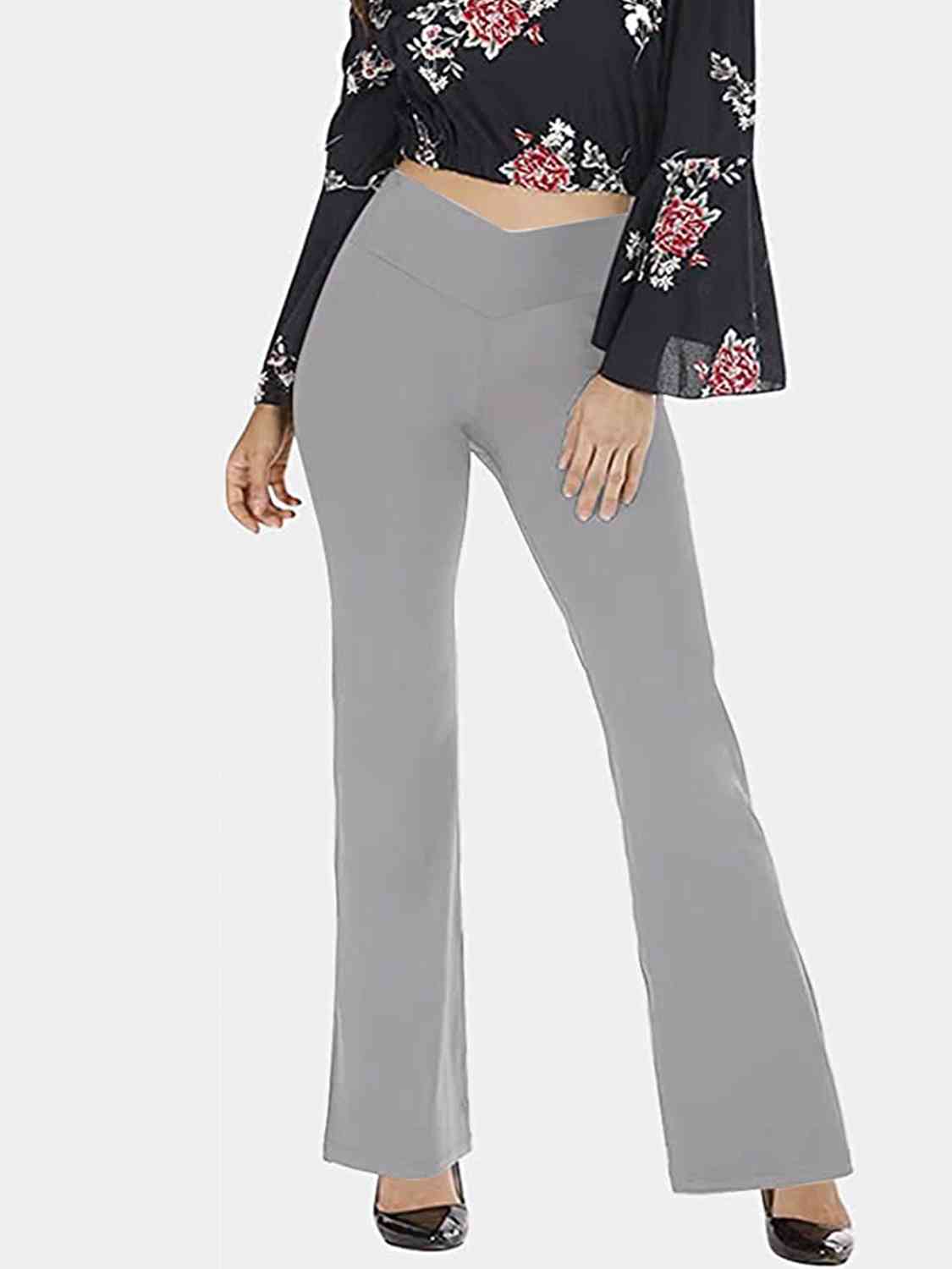 V-Waist Bootcut Long Pants Print on any thing USA/STOD clothes