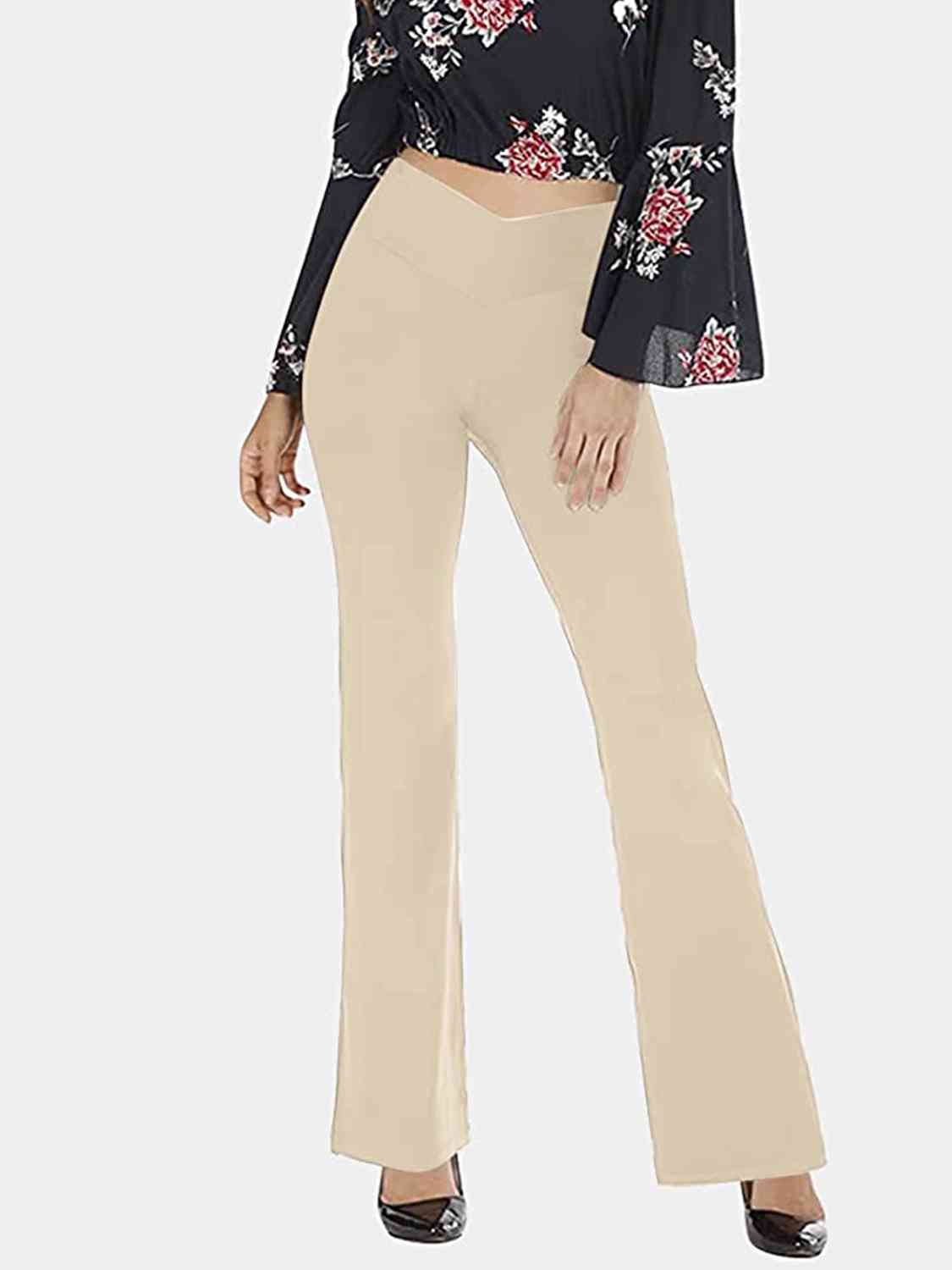 V-Waist Bootcut Long Pants Print on any thing USA/STOD clothes