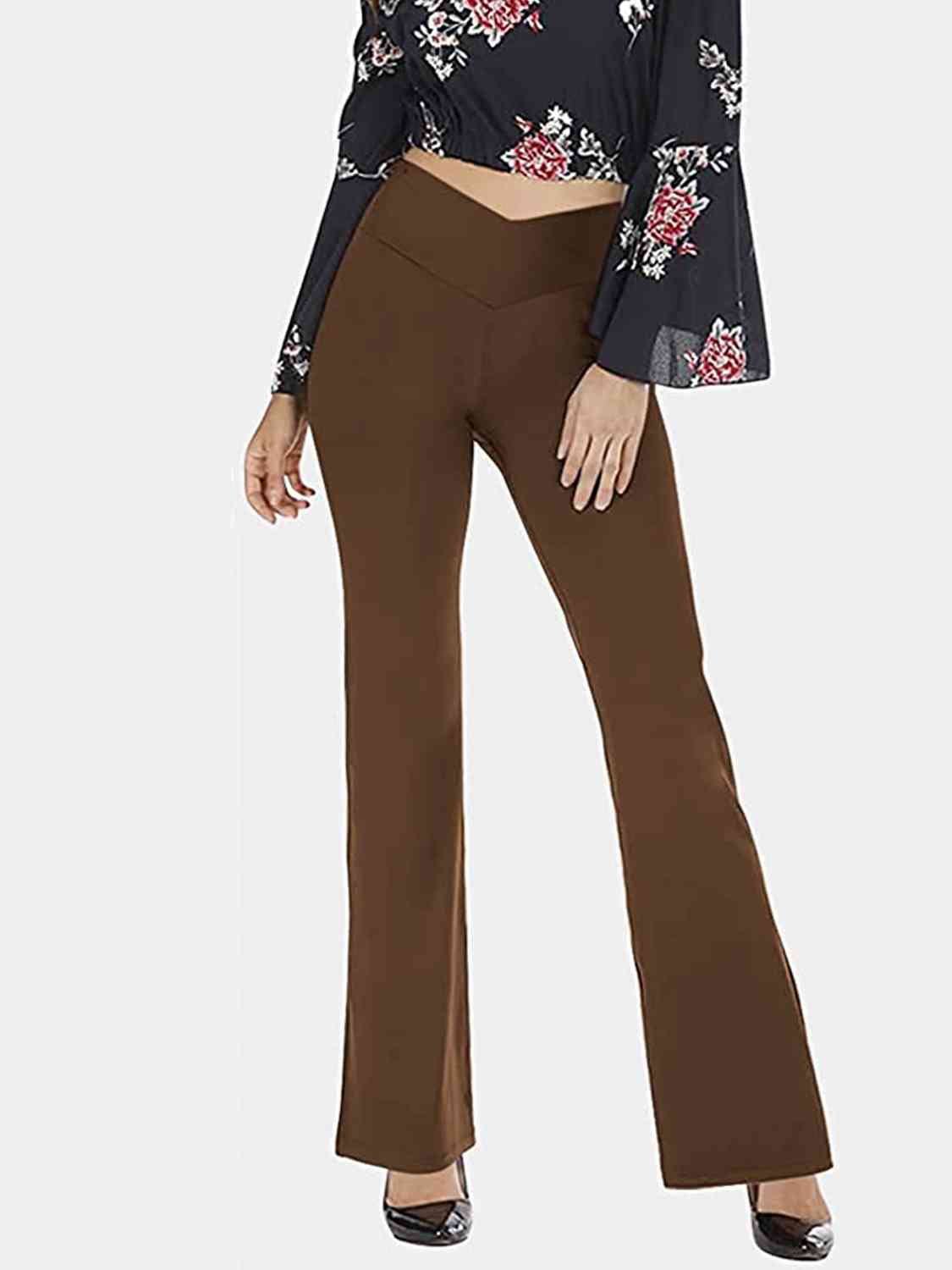 V-Waist Bootcut Long Pants Print on any thing USA/STOD clothes