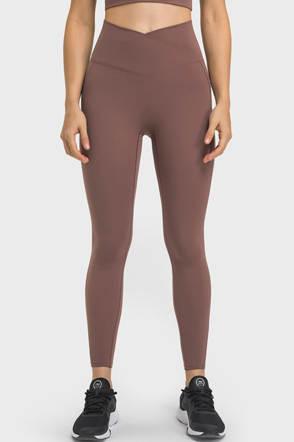 V-Waist Yoga Leggings with Pockets Print on any thing USA/STOD clothes