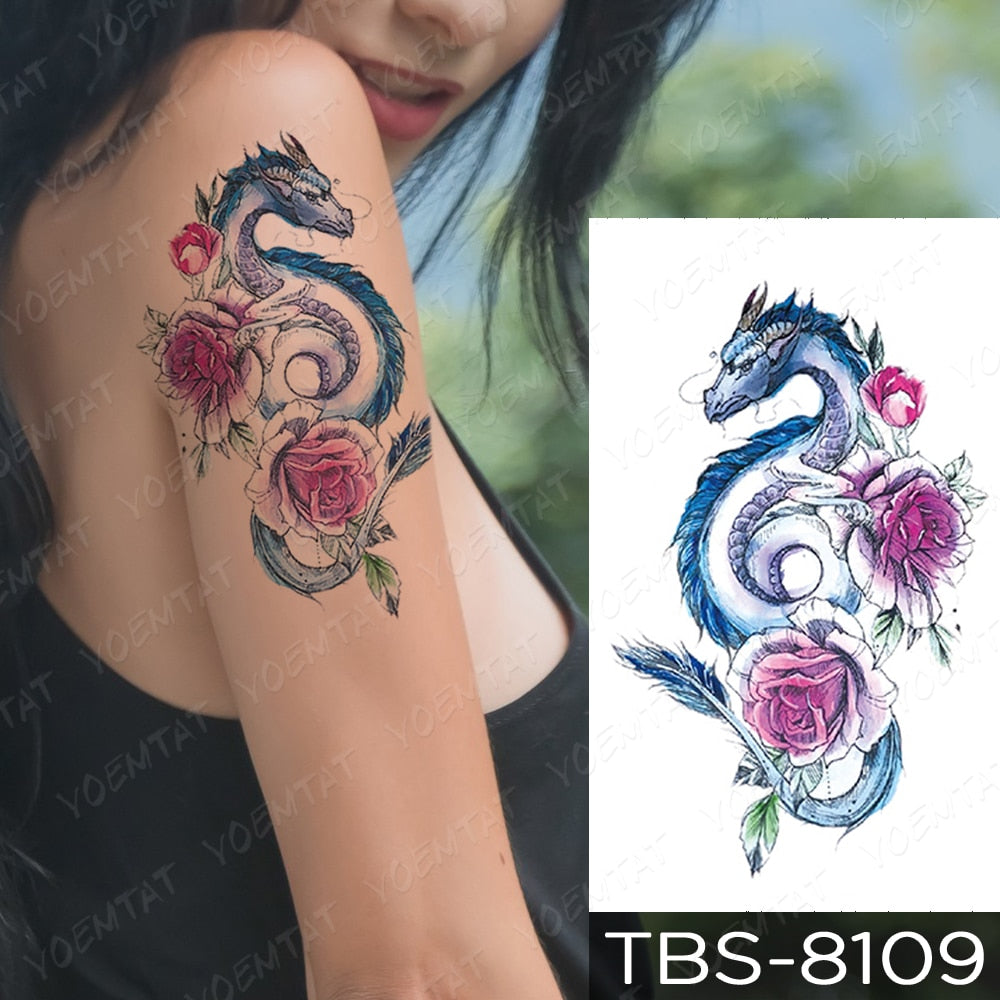Waterproof Temporary Tattoo Sticker Print on any thing USA/STOD clothes