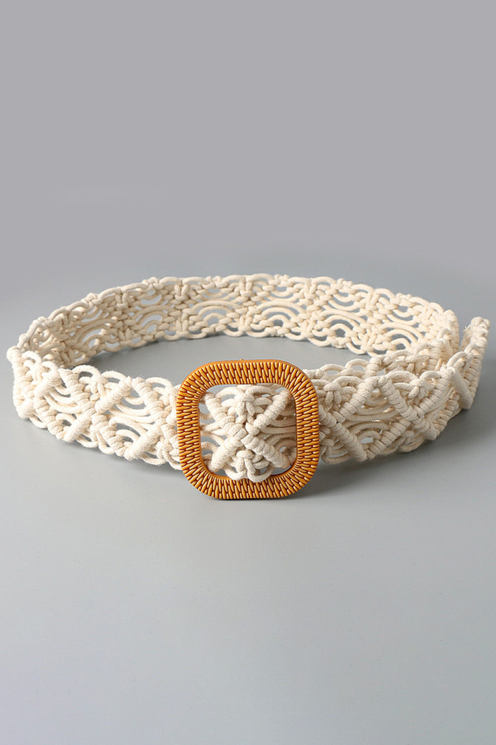 Wide Braid Belt with Resin Buckle Print on any thing USA/STOD clothes