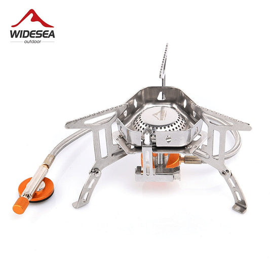 Widesea Camping Wind Proof Gas Burner Outdoor Strong Fire Stove Heater Tourism Equipment Supplies Tourist Kitchen Survival Trips Print on any thing USA/STOD clothes