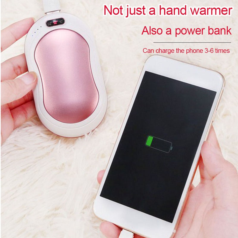 Winter Mini Hand Warmer Heating Pad USB Rechargeable Handy Warmer Heater Pocket Mini Cartoon Electric Heater Warm 10000 MAh Print on any thing USA/STOD clothes