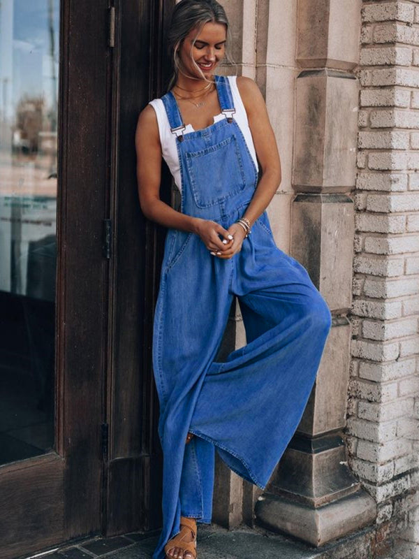 Women's Loose Casual Fashion Denim Overalls Print on any thing USA/STOD clothes
