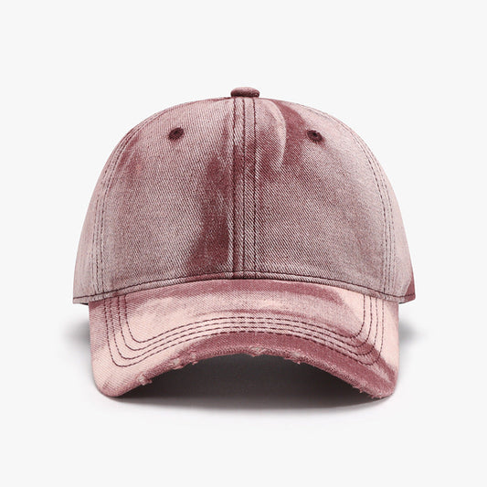 Adjustable Cotton Baseball Cap - Dusty Pink / One Size