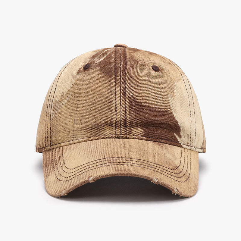 Adjustable Cotton Baseball Cap - Tan / One Size