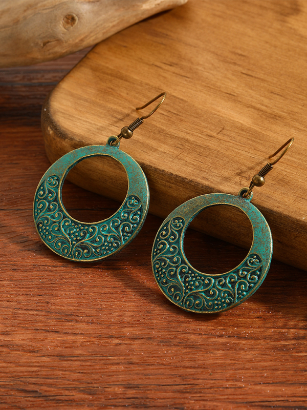 Bohemian vintage ethnic turquoise earring set - Pattern3