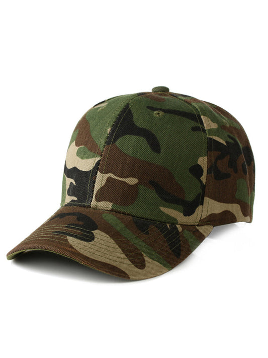 Camouflage curved brim/flat brim baseball cap - Pattern2 / F