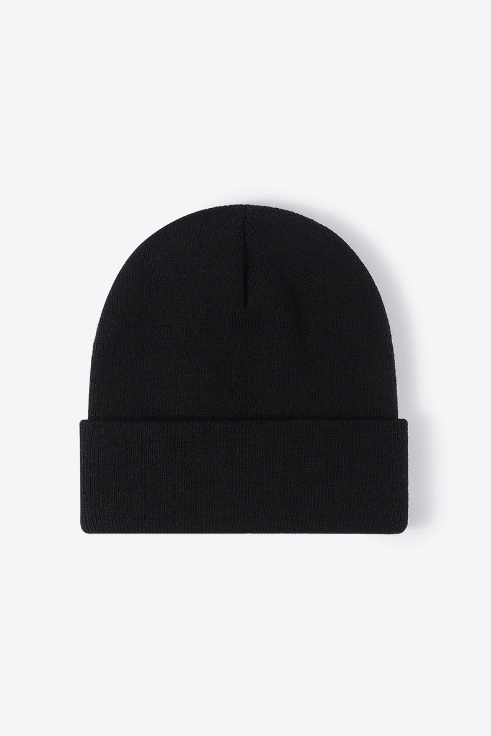 Cuff Knit Beanie - Black / One Size