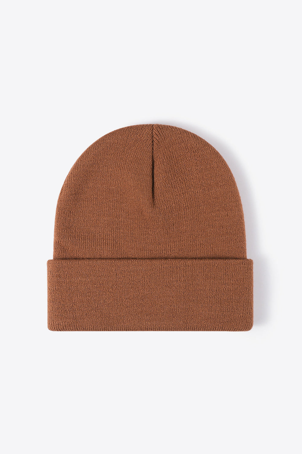 Cuff Knit Beanie - Brown / One Size