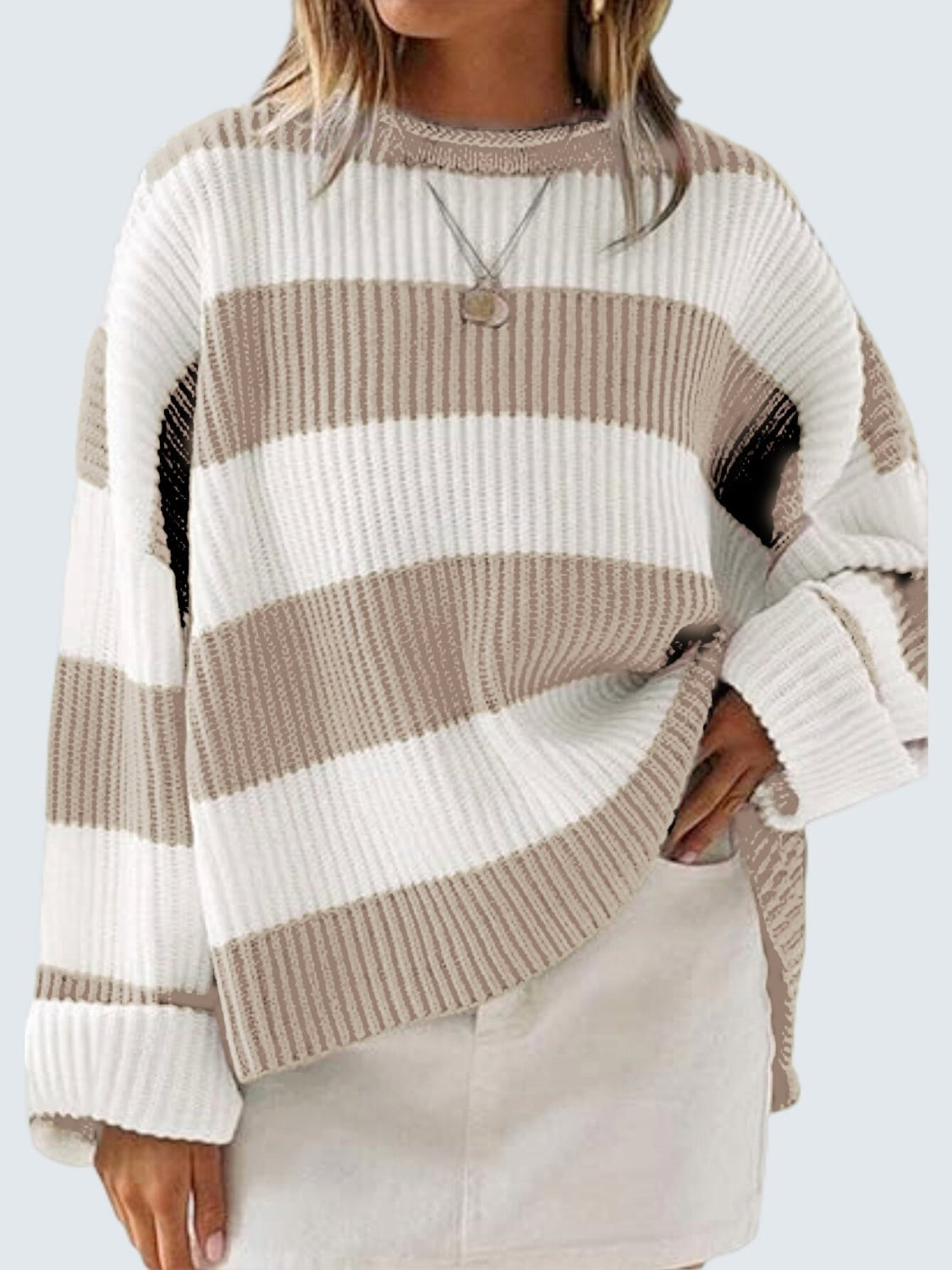 Round Neck Long Sleeve Sweater