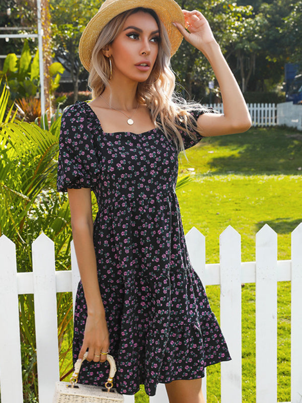 French Floral Dress