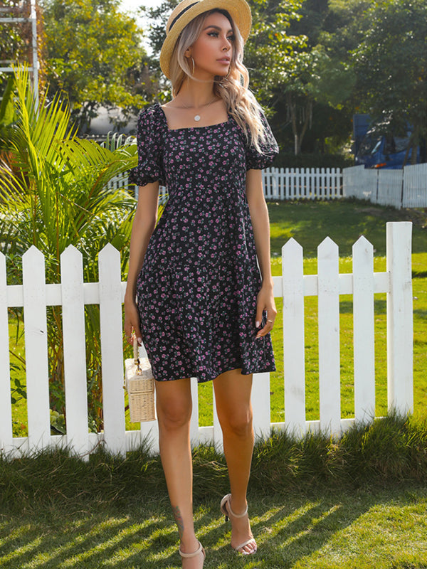 French Floral Dress