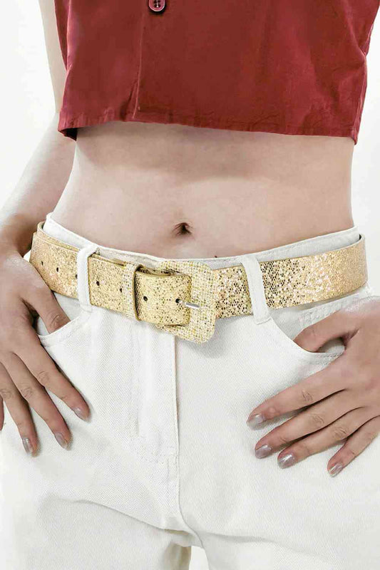 Glitter PU Leather Belt Print on any thing USA/STOD clothes