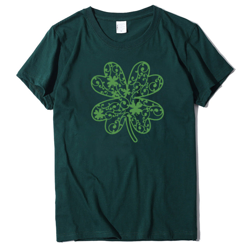 Women's St. Patrick's Day Shamrock Short Sleeve T-Shirt