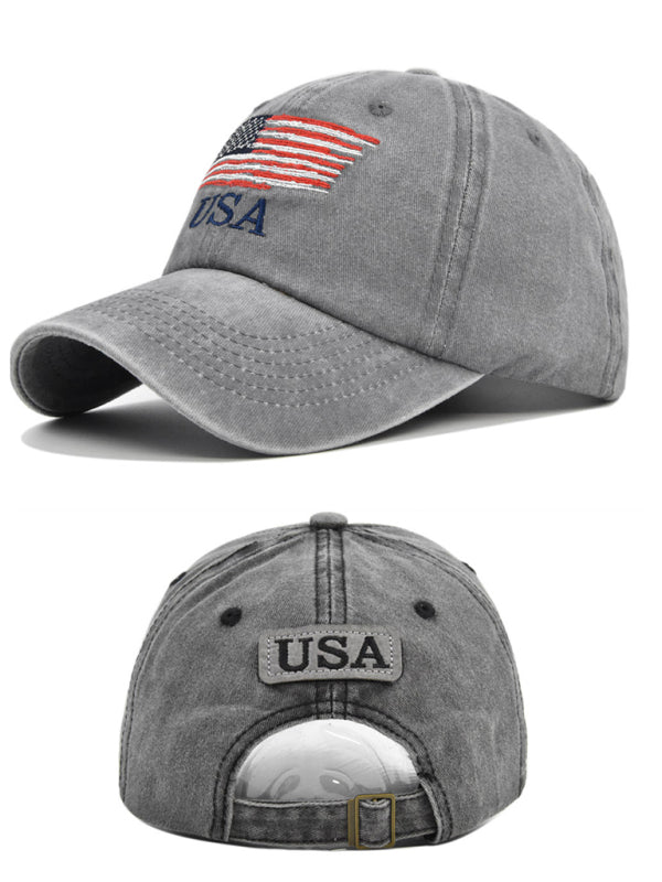 Embroidered simple unisex peaked cap