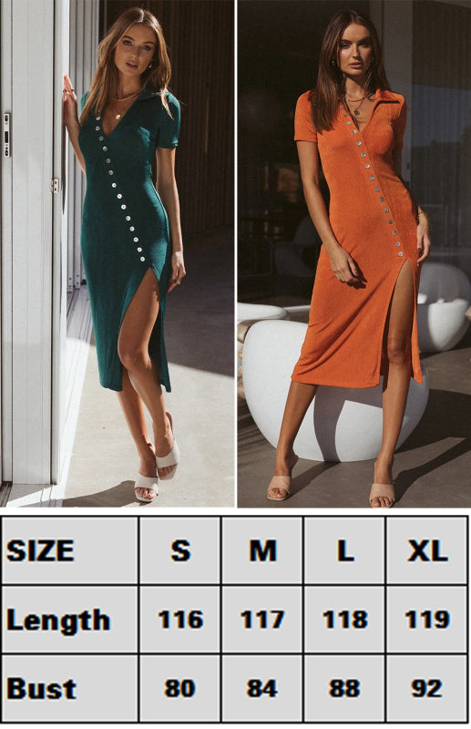 महिलाओं की सिंगल ब्रेस्टेड स्लिम फिट हिप सेक्सी शॉर्ट स्लीव ड्रेस