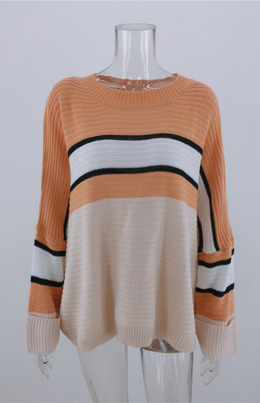 Women's Striped Pullover Sweater