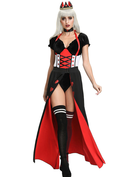 Medieval Princess Ball Heart Queen Halloween Costume (Socks Not Included)
