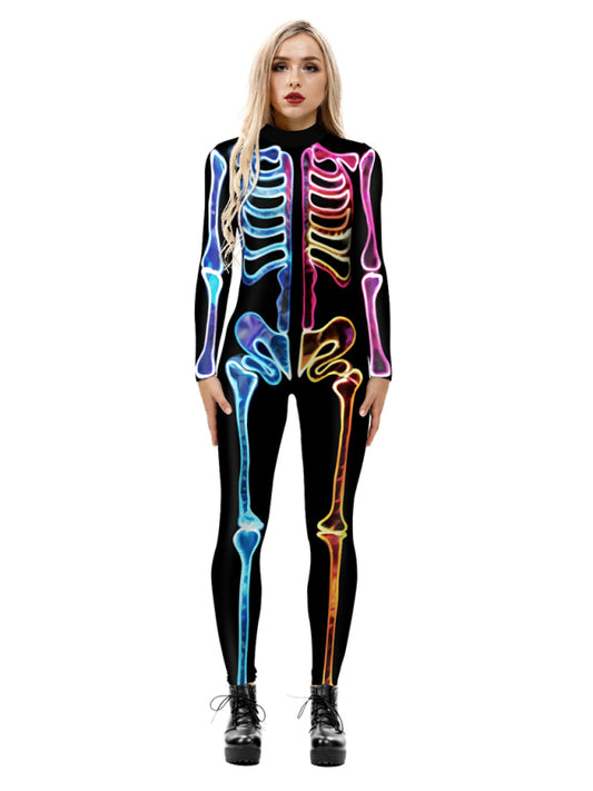 Women's Digital Printed Halloween Costume