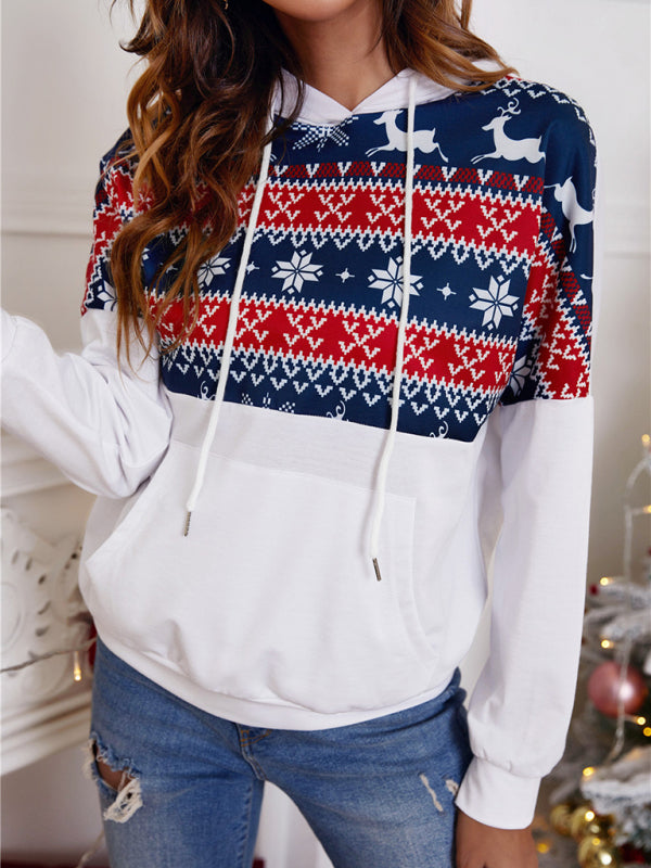 Women's Christmas knitted long-sleeved tops