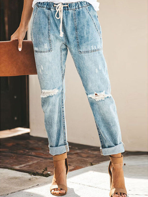 Straight-leg women's jeans