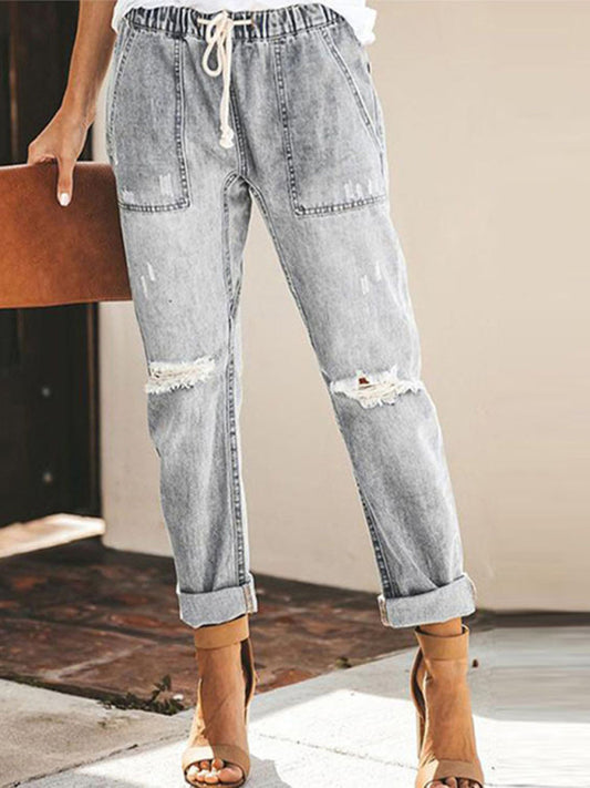 Straight-leg women's jeans