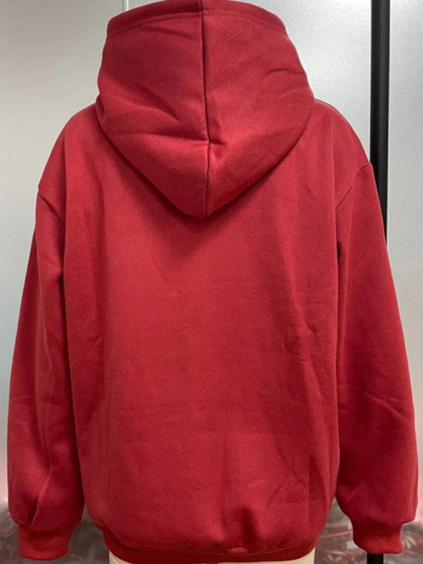 BHVR game printing plus fleece warm long-sleeved hoodie