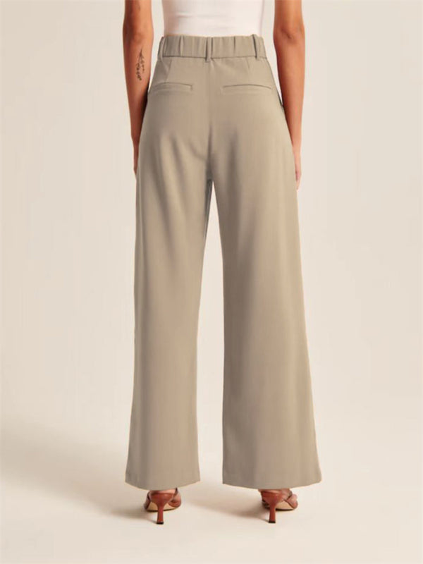 Women's high waist wide-leg casual suit pants