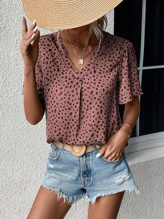 Ladies Leopard Print Shirt
