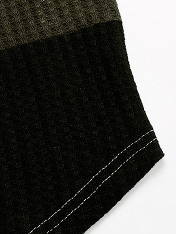 Women's long sleeve leopard print knit top
