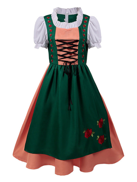 German Oktoberfest traditional beer maid costume