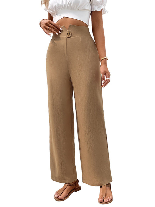 Women's solid color casual pants
