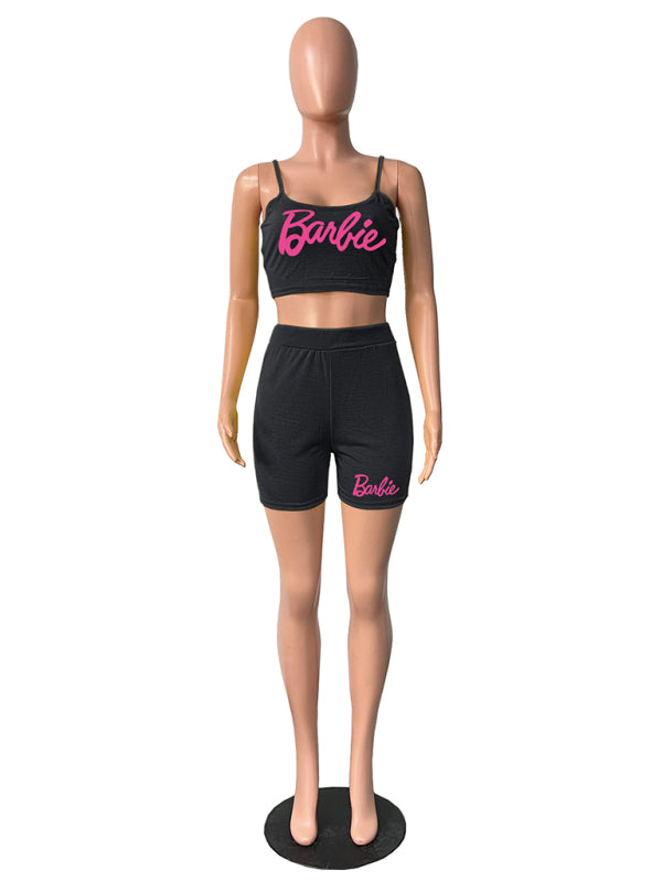 Barbie Knitted Tank and Shorts Two Piece Set
