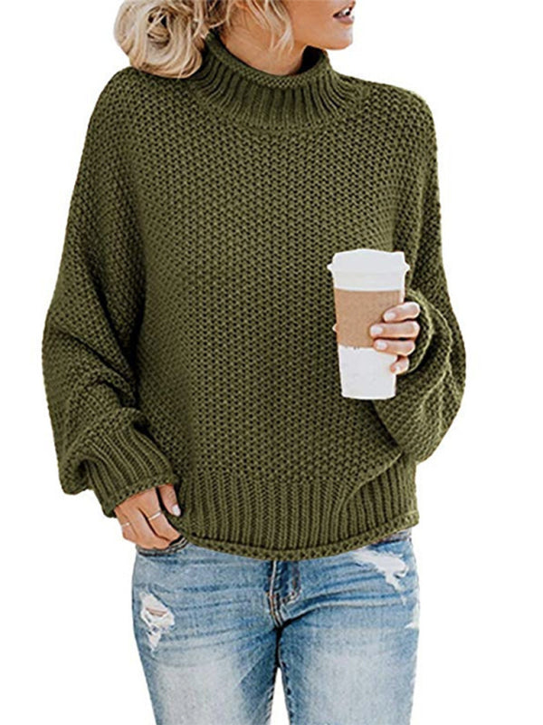 Contrast Color Knitted Sweater
