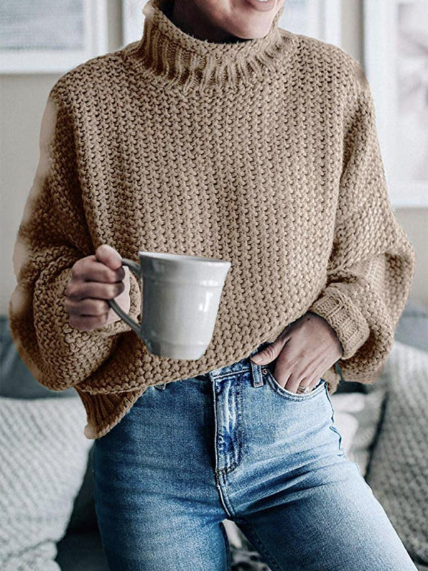 Contrast Color Knitted Sweater