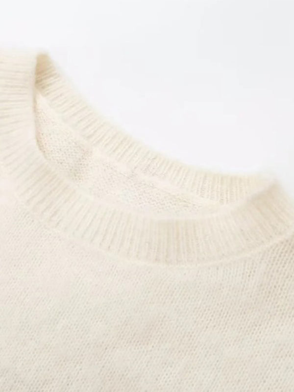 Women's Round Neck Pullover Sweater