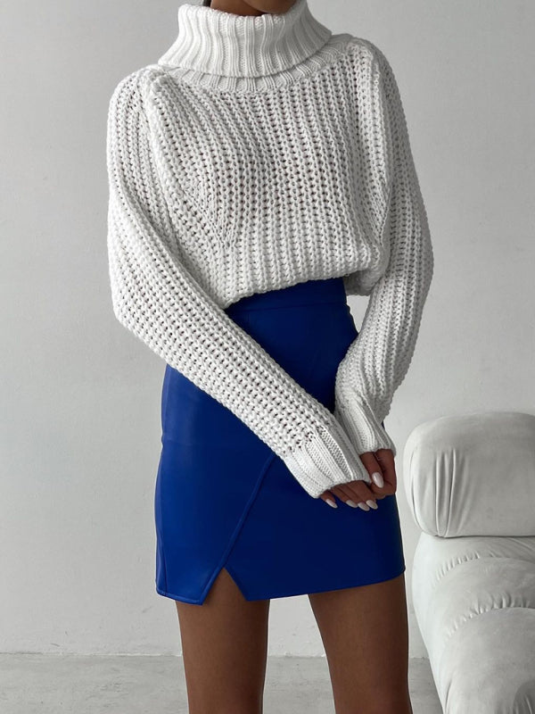नई महिलाओं का ढीला कैज़ुअल बहुमुखी लंबी बाजू वाला स्वेटर