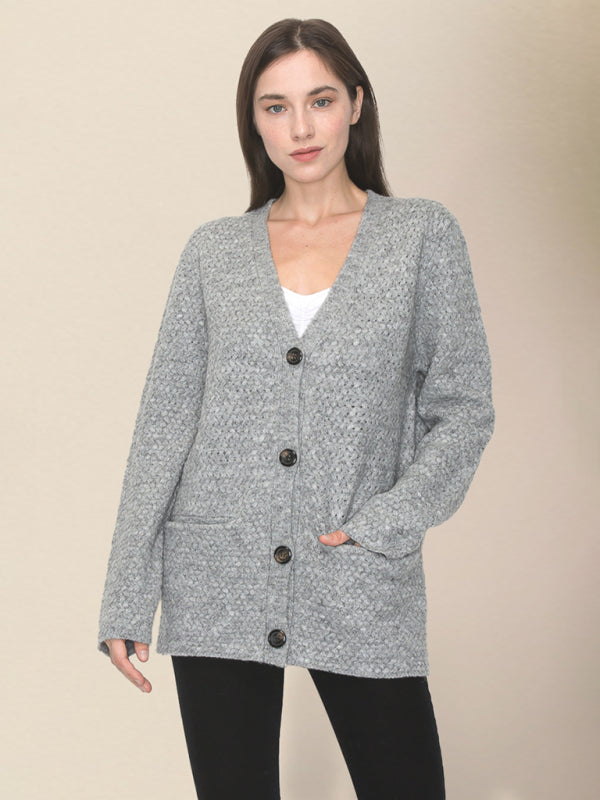 Women's casual knitted sweater cardigan