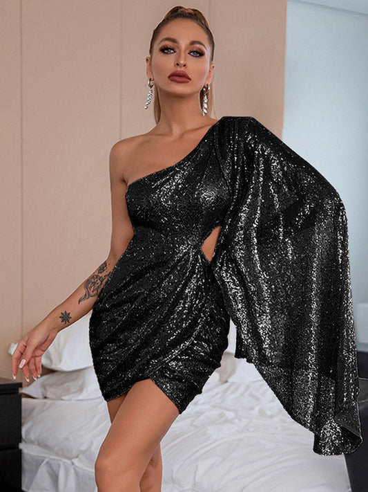 Women's Elegant and Shiny party short cocktail dress