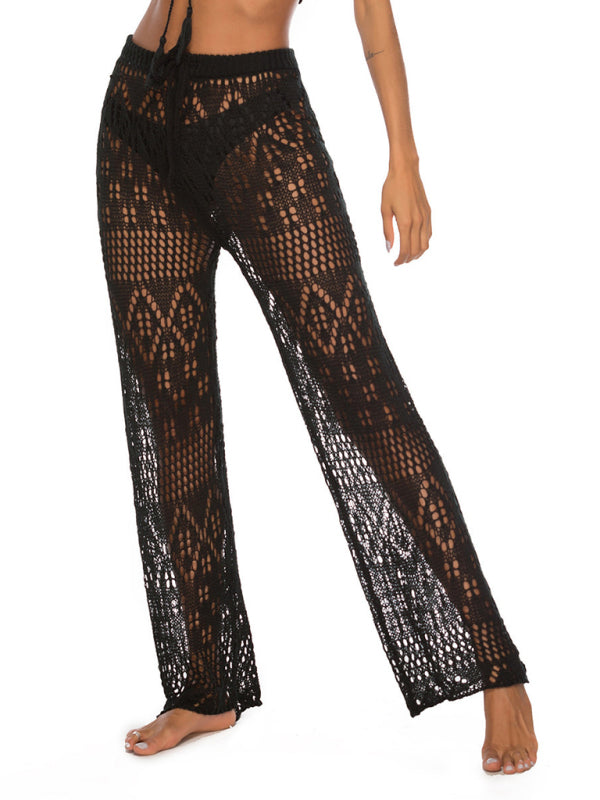 Hollow knitted trousers nightclub style beach pants